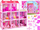 Shtëpi lodër me kukull Pink House ZA3075, 3 kate, me mobilje, rozë