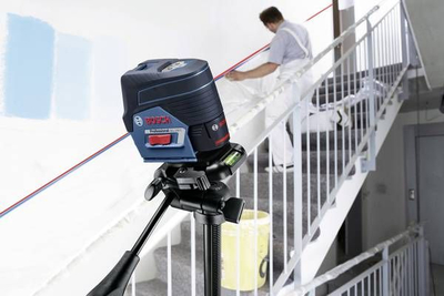 Laser kryq Bosch GCL 2-50 C, rreze 20 m, Li-Ion 12V, i kuq