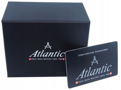 Orë dore Atlantic Seaflight 70351.41.55, kuarc, xham safir, mban ujë 50 m, blu