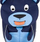 Çantë shpine për kalamaj Affenzahn Bobo Bear, me arush, stof, blu