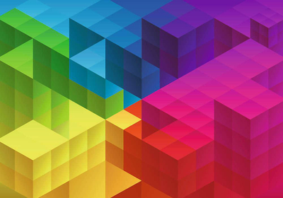 Puzzle Trefl Colorful Cubic Gradient, 1000 copa, Unlimited Fit