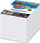Bllok shënimesh kub Pastello Office Cube, 85x85x70mm, i bardhë