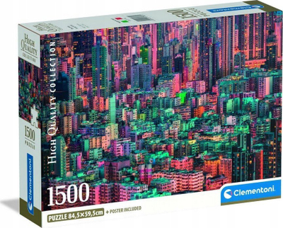 Puzzle Clementoni Hong Kong The Hive, 1500 copa, shumëngjyrësh