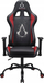 Karrige gaming Subsonic Assassin's Creed, mbështetëse 3D, lëkurë sintetike, e zezë me të kuqe