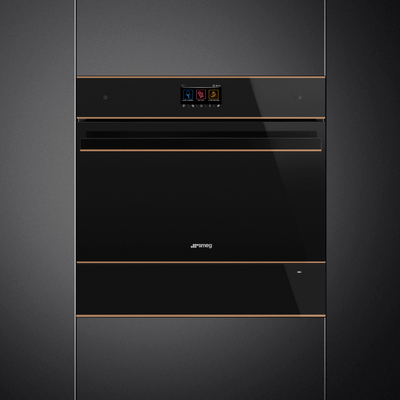 Sirtar ngrohës SMEG Dolce Stil Novo CPRT615NR, 15cm, 500 W, e zezë
