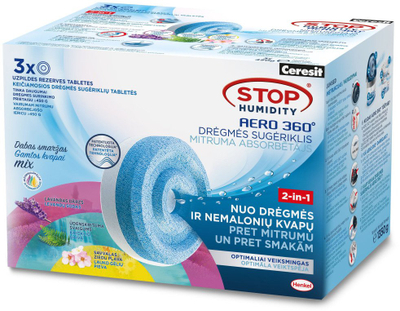 Апсорбирачка таблета против влага Henkel Stop Aero, 3x450g, парфимирани