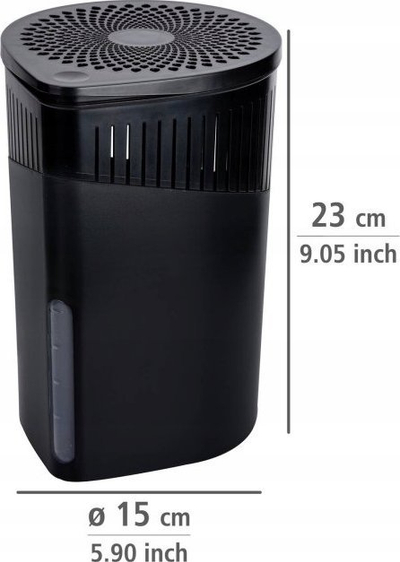 Avullues ajri Ruhhy Mini, pajisje elektrike, depozitë uji transparente, i zi