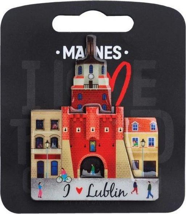 Magnet frigoriferi I Love Poland Lublin ILP MAG C LUB 11, suvenir dekorativ, shumëngjyrësh
