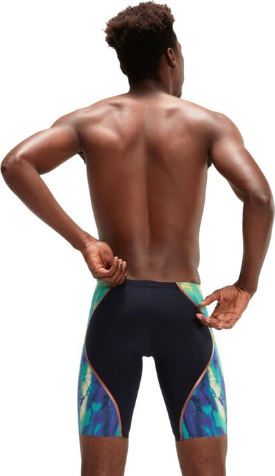 Rroba banjo gare për burra Speedo LZR Intent 2.0, kompresion i fortë, navy me shumë ngjyra