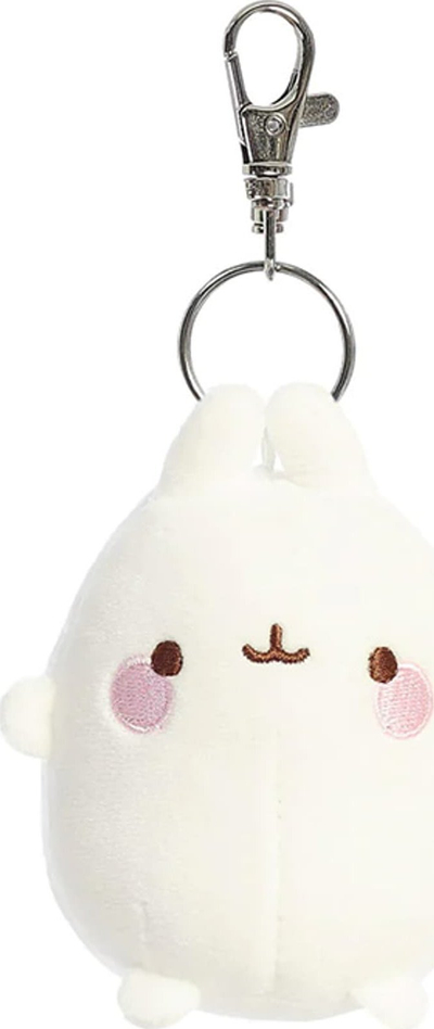 Varëse çelsash Molang Key Clip, 4", pelush, e bardhë