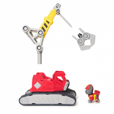 Lodër kamion ndërtimi Spin Master Paw Patrol Charger Mega Power Crane Vehicle Rubble & Crew, me vinç, me figurë