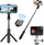 Selfie stick Bluetooth Blue Star L21, tripod 2 në 1, universal, i zi