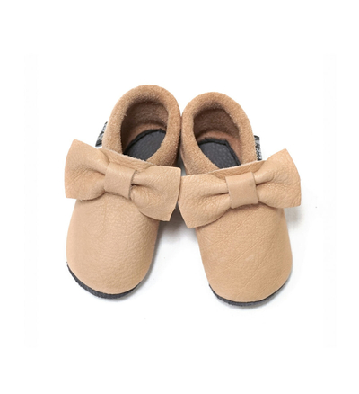 Këpucë bebe Baobaby Pirouettes, shollë e butë, lëkurë natyrale, ngjyrë pudër, M