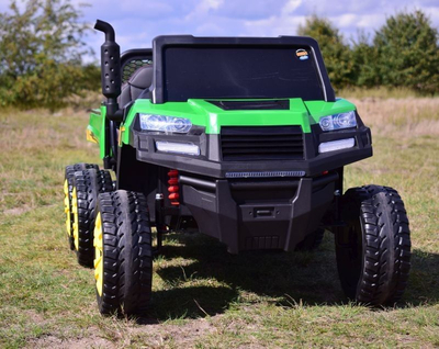 Kamion elektrik për fëmijë Ramiz Car Farmer 4x4, 2 vende, audio, jeshil