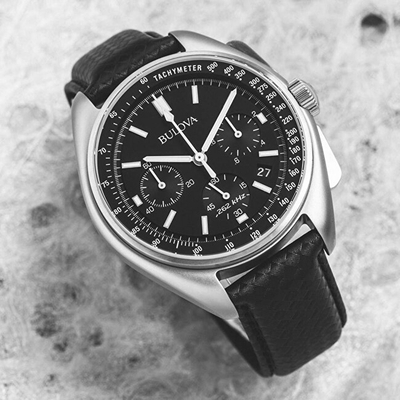 Prë dore për meshkuj Bulova Special Edition Lunar Pilot , e zezë
