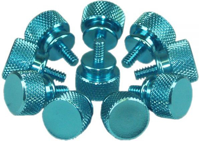Vida për kasë kompjuteri InLine, 12 mm, 10 copë, blu