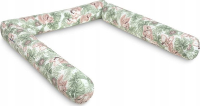 Jastëk mbrojtës krevati Sensillo Bed Protection, 180 cm, pambuk, me motive bimore