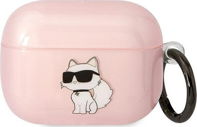 Mbrojtëse Karl Lagerfeld KLAPHNCHTCP për AirPods Pro, koleksioni Choupette, rozë
