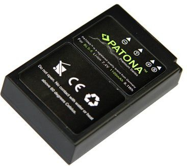 Bateri aparat fotografik PATONA Pro Olympus BLS5, 1100mAh, Li Ion