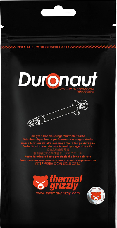 Pastë termike Thermal Grizzly Duronaut, 6g, për CPU dhe GPU, gri