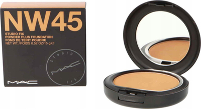 Pudër kompakte MAC Studio Fix Powder Plus Foundation NW45, 15g, mbulim i plotë