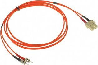 Kabllo optike RBLINE PC-2SC/2ST-MM-2, multimode OM2, 2m, portokalli
