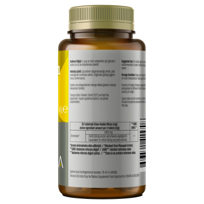 Suplemente TALYA Herbal Bromelain 1000 mg 2400 GDU/g, 60 kapsula