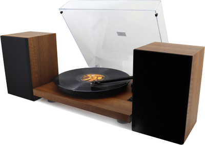 Pikap Soundmaster EliteLine PL711BR, altoparlantë të integruar, manual, kafe