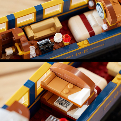 Set ndërtimi LEGO Ideas The Orient Express Train, model tren klasik, për ekspozim, shumëngjyrësh