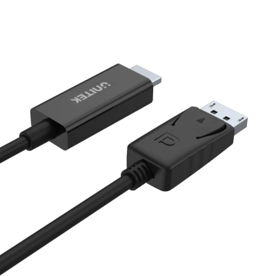 Кабел DisplayPort во HDMI Unitek Y-5118CA, 1.8m, Full HD 1080p, црн