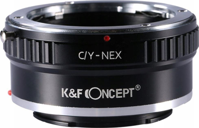 Adapter objektivi K&F Concept KF06.111, Contax Yashica C/Y për Sony E NEX, i zi