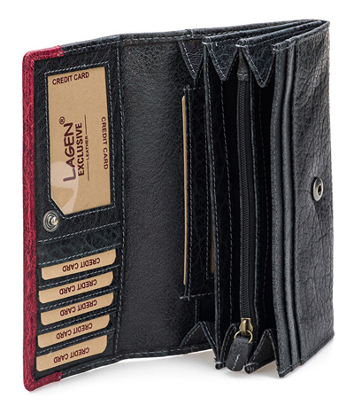 Kuletë Lagen Leather 4013, e zezë/verë