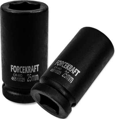 Kokë çelësi goditëse Forcekraft, e thellë, 3/4", 25 mm