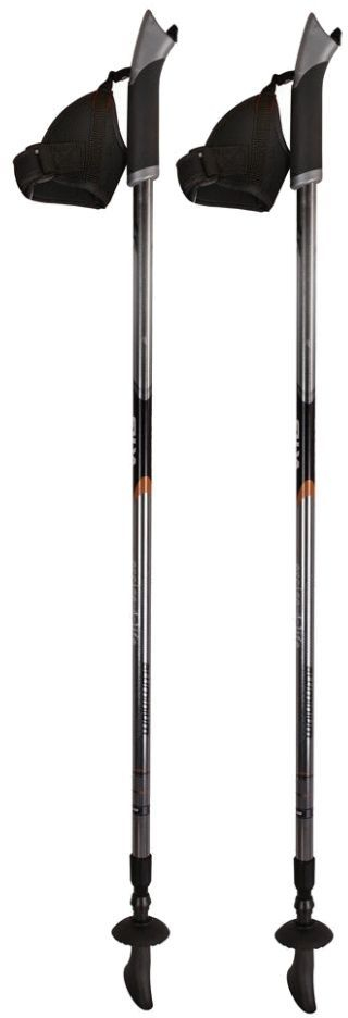 Set shkopinjë skijimi Nils Extreme Carbon, 2 copë, të zeza