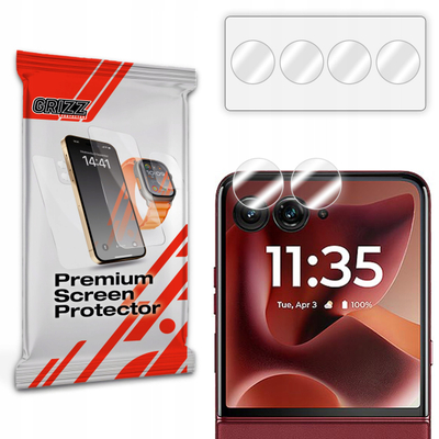 Mbrotjëse kamerje 2 copë Hybrid Glass për Motorola Razr 60 Ultra, transparente