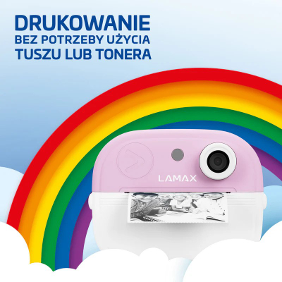 Kamerë digjitale për fëmijë Lamax InstaKid2 Play, 2.0", FullHD, rozë