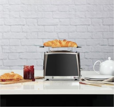 Toaster Russell Hobbs Matte Black 26150-56, 2 feta, çelik inox, i zi mat