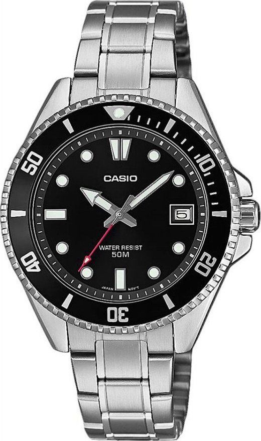 Orë dore Casio MDV-10D-1A1VEF, për meshkuj, argjendi