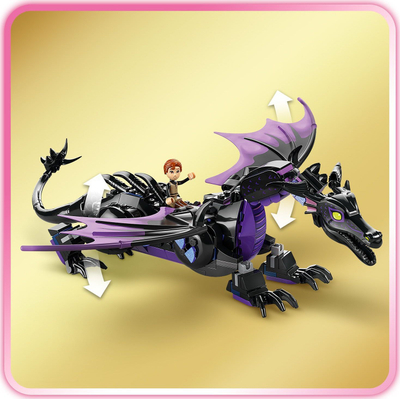 Set LEGO Disney Princess Maleficent Dragua 43240, 583 copa, për kalamaj 7+, shumëngjyrësh