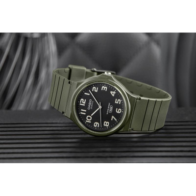Рачен часовник Casio MQ24UC-3B, кварц, отпорен на вода, мат зелена боја