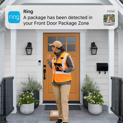 Zile dere intelligente Ring Video Doorbell Plus, 1536p HD, IP, Nickel Matte