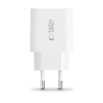 Karikues muri Tech-Protect NC20W, USB-C, 20W PD, i bardhë