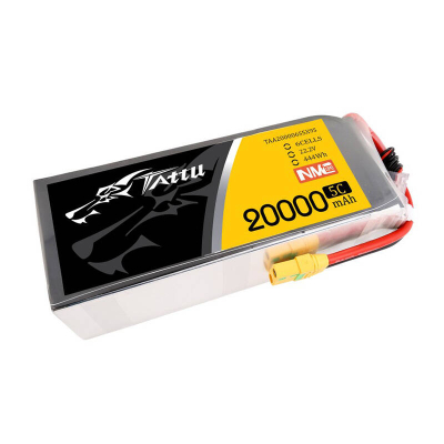 Bateri Lipo Tattu NMC 6S1P, 20000mAh, 22.2V, me prizë XT90-S