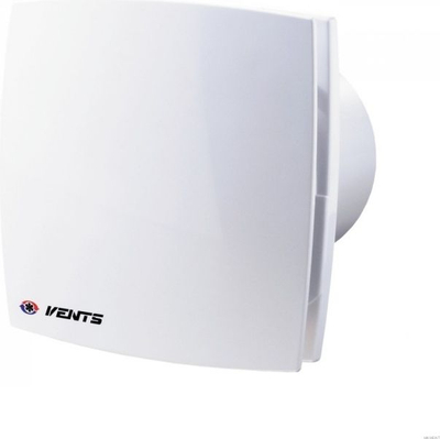 Аксијален вентилатор Vents 100LDT, fi 100mm, 14W, со тајмер, бел