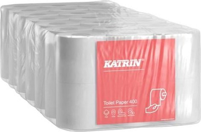 Тоалетна хартија Katrin Classic Toilet 400, 2 слоја, 400 листови, бела