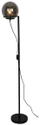Lampë dyshemeje Domoletti Floor Light Bora, sokëll E14, e zezë smoky