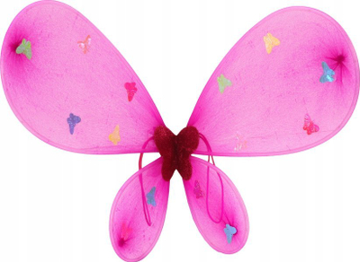 Kostum zanë me krahë fluture Fairy, set 4 pjesë, për kalamaj, rozë