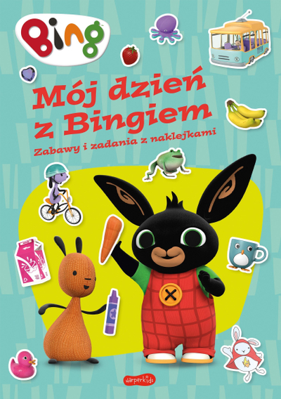 Libër aktivitetesh për fëmijë My Day with Bing, me ngjitësa
