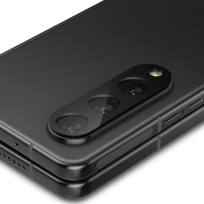 Mbrojtës lente kamere Spigen Glas.tR Optik për Samsung Galaxy Z Fold 4, xham i fortë, i zi