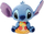 Lodër pelushi Disney Stitch, 25 cm, me picë, blu